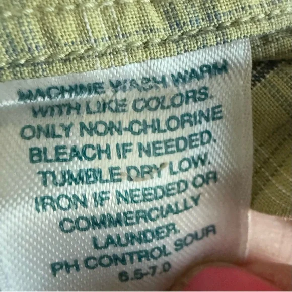 John W Nordstrom/JWN Long Sleeve Liggt Green/Blue Plaid Button Down Shirt XXL - Picture 8 of 16